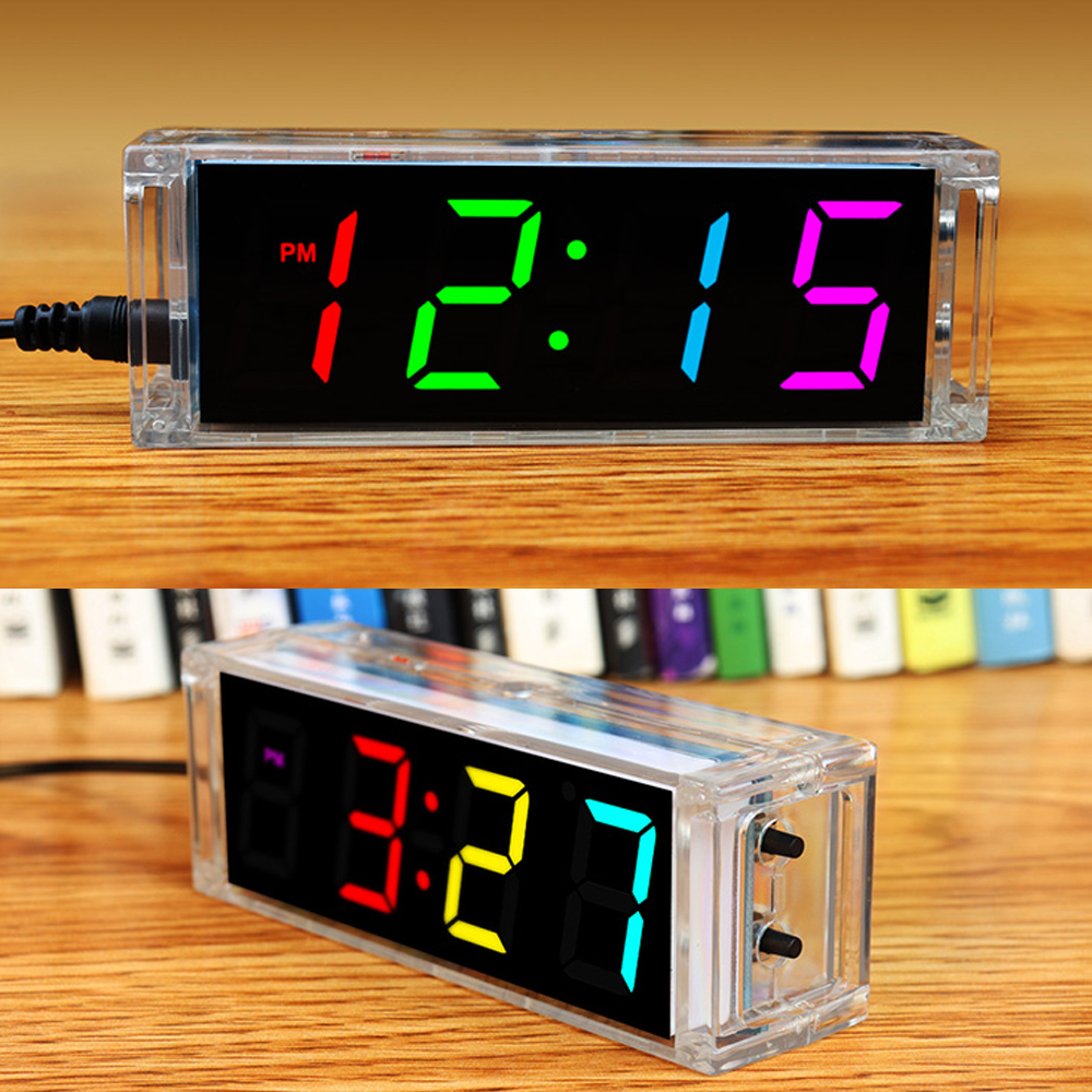 Diy Electronics Gadgets - Digital Tube DIY Clock Kit Temperature