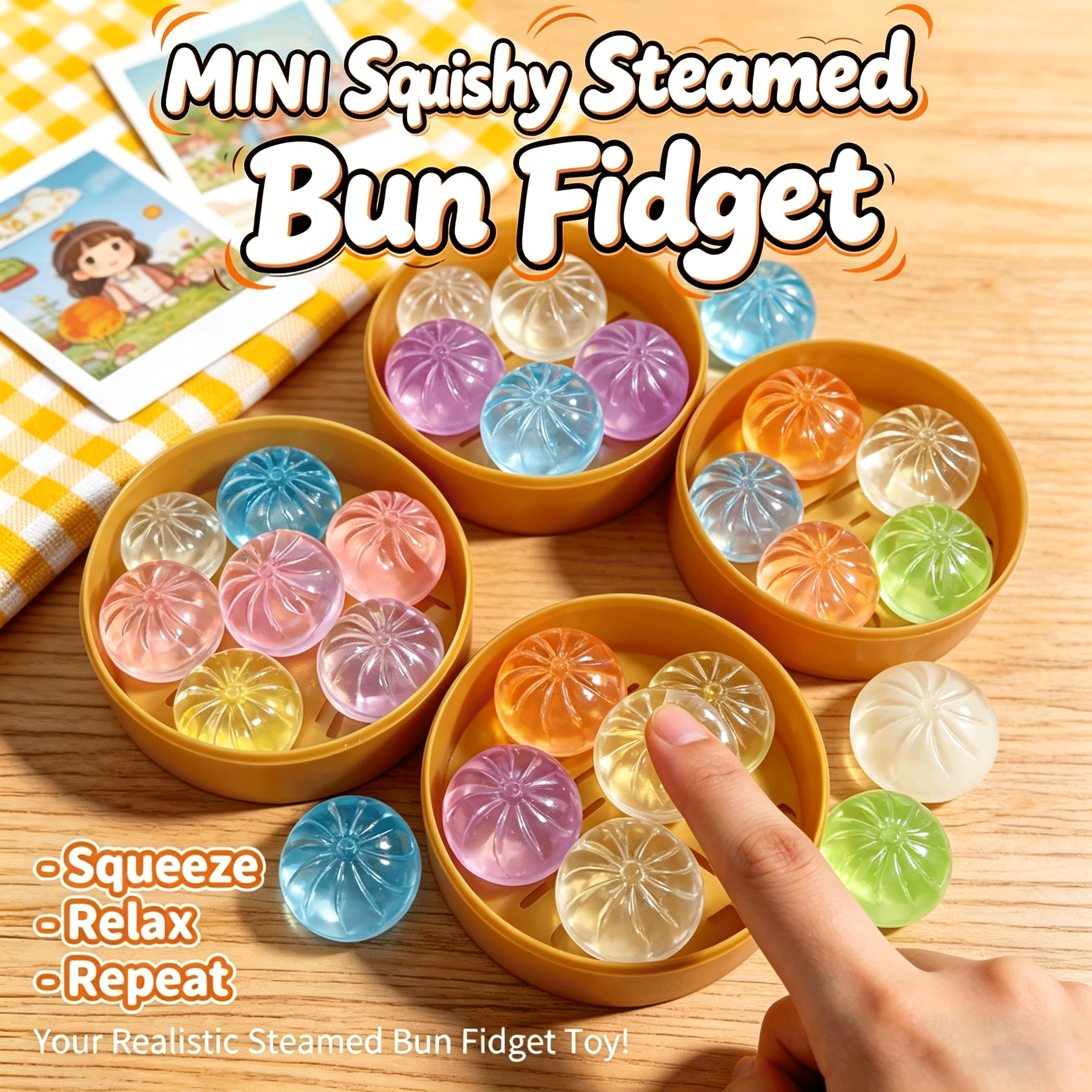 Electronics Latest Gadgets - Mini Glitter Dumpling Squishes Stress Relief