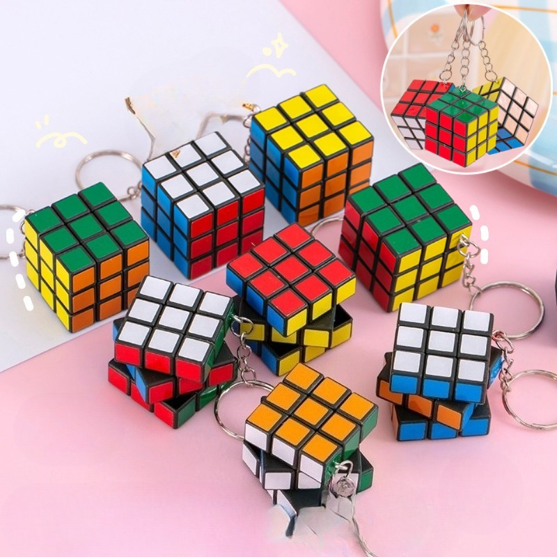 Electronics Gadgets Bag - Mini 3x3 Magic Cube Keychain Party