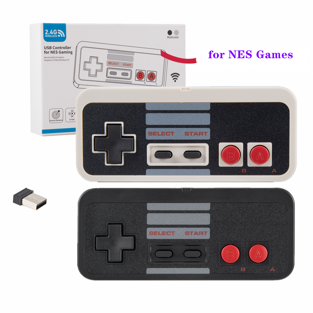 Retro Game Controller Usb - 2.4 GHz Wireless Controller for NES