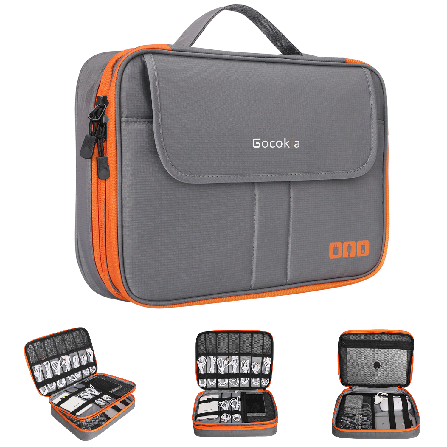 Electronics Gadgets Bag - Double Layers Large Capacity Travel Electronic