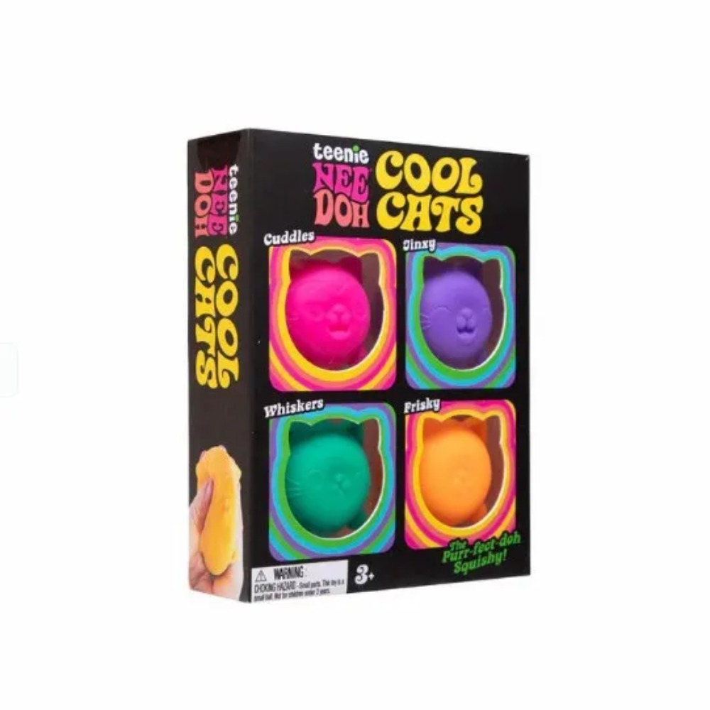 Hot NeeDoh Teenie Cool Cats 3  - Electronics Latest Gadgets review and price