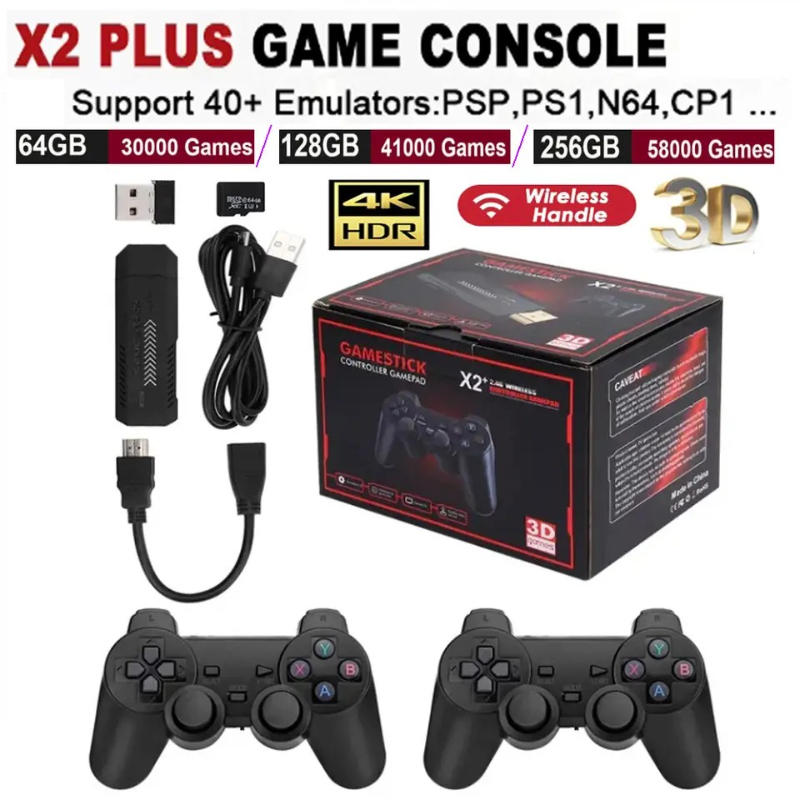 X2 Plus Game Stick 4K HD 2.4G  - Retro Game Controller Usb review and price