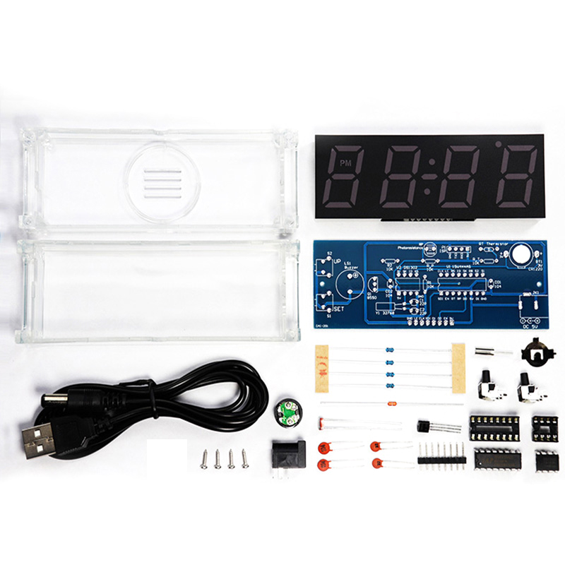 Digital Tube DIY Clock Kit Tem - Diy Electronics Gadgets review and price