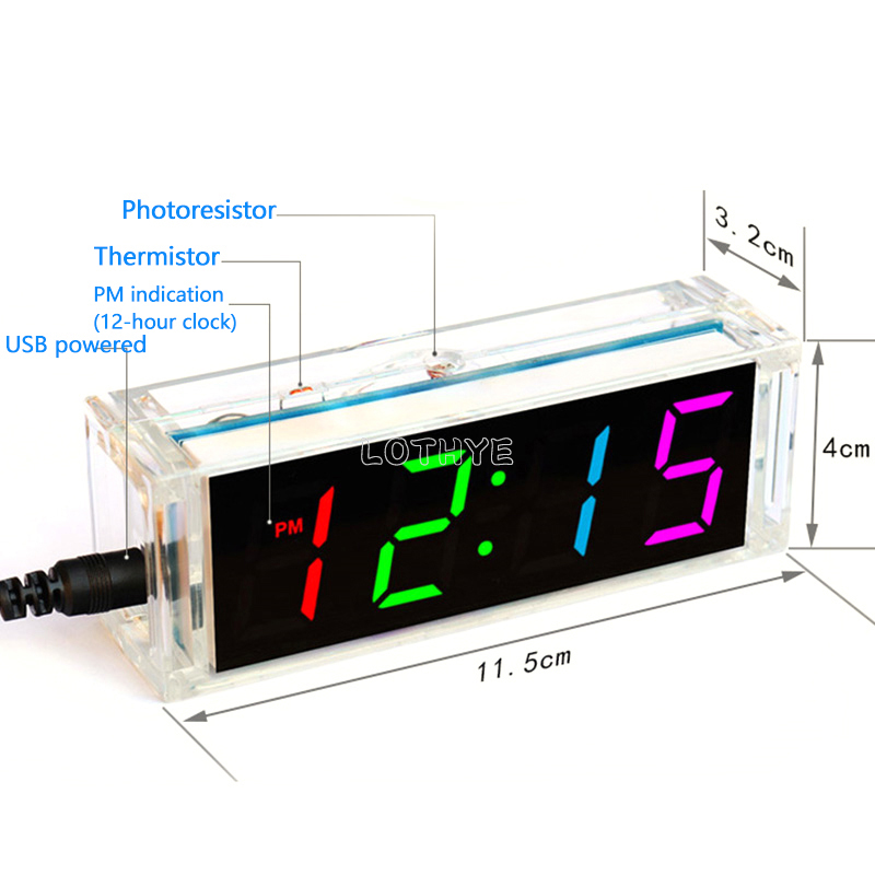 Digital Tube DIY Clock Kit Tem - Diy Electronics Gadgets review and price