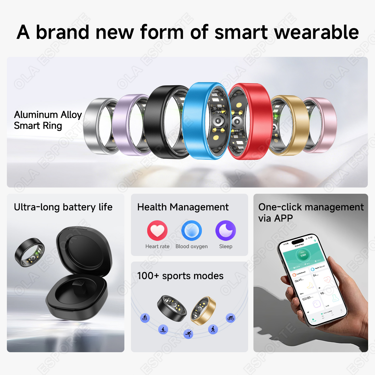 New Smart Ring Men Women, Hear - Smart Ring Health review and price