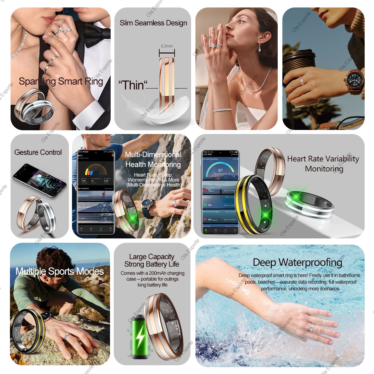 New Smart Ring Female Health T - Smart Ring Health review and price
