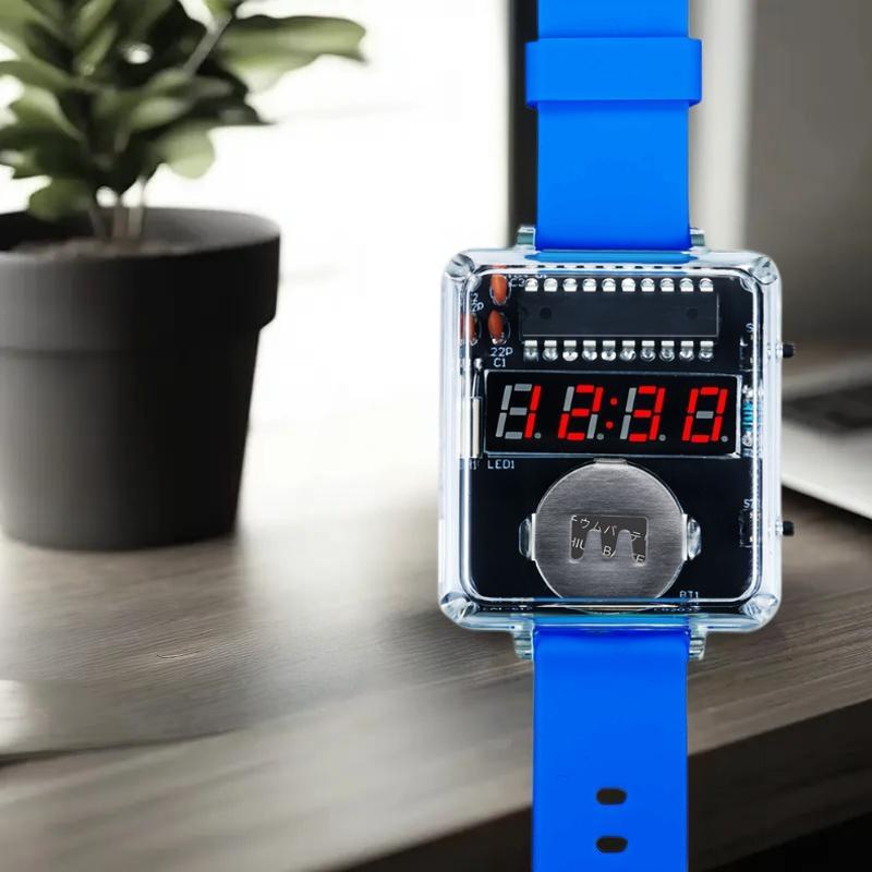 1Set DIY Electronic Watch Kit  - Diy Electronics Gadgets review and price
